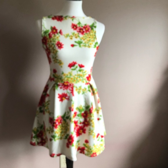 Tobi Ivory Floral Dress. - Picture 2 of 5